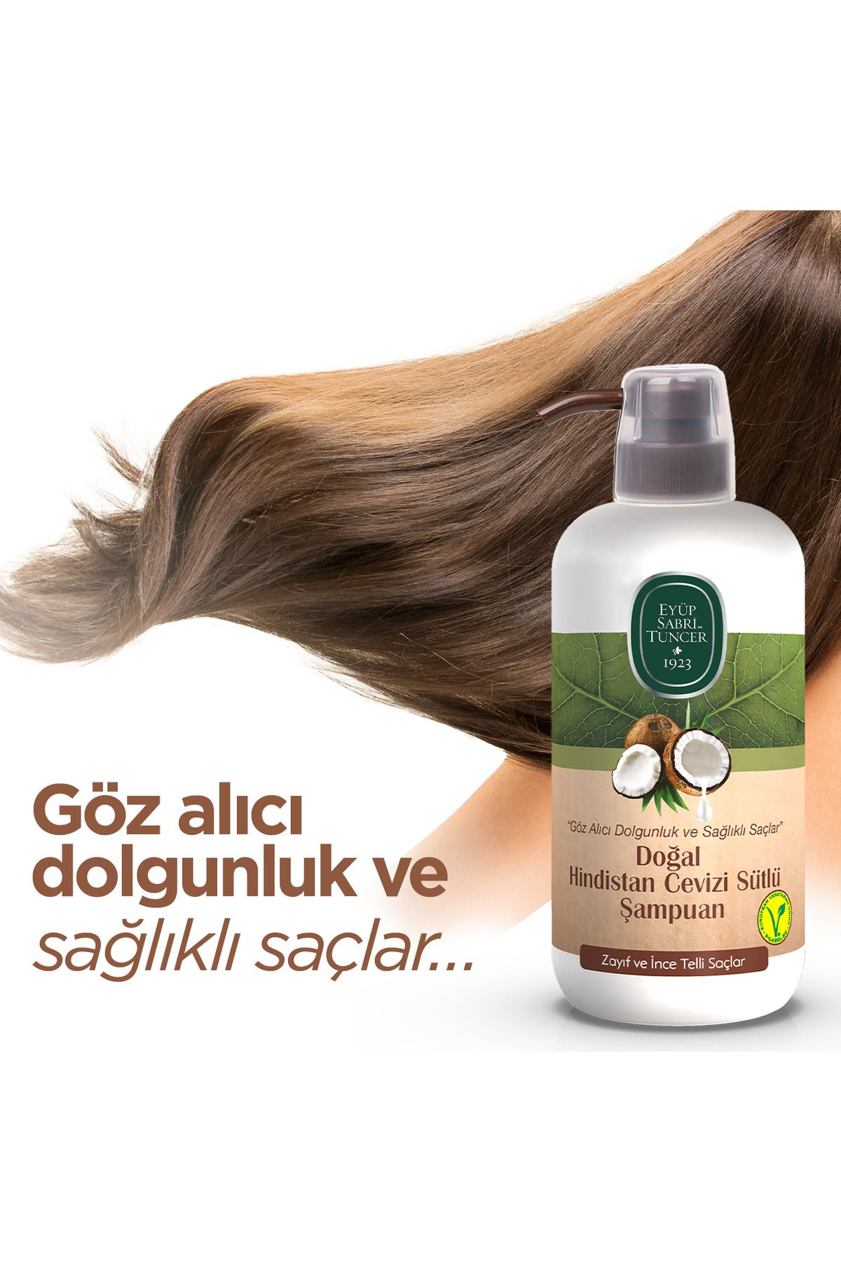EYÜP SABRİ TUNCER DOĞAL HİNDİSTAN CEVİZİ SÜTLÜ ŞAMPUAN 600-