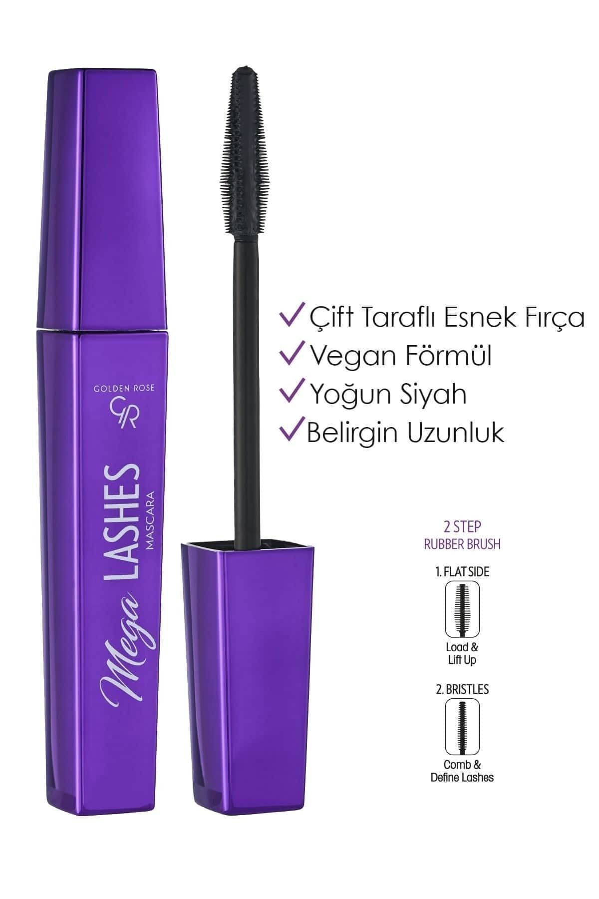 GOLDEN ROSE MEGA LASHES MASCARA-