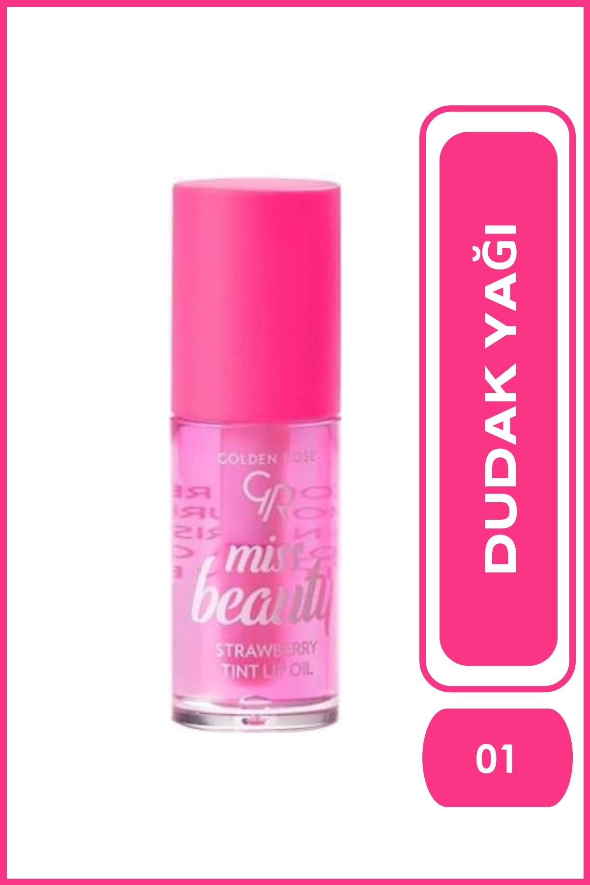 GOLDEN ROSE MISS BEAUTY STRAWBERRY TINT LIP OIL-