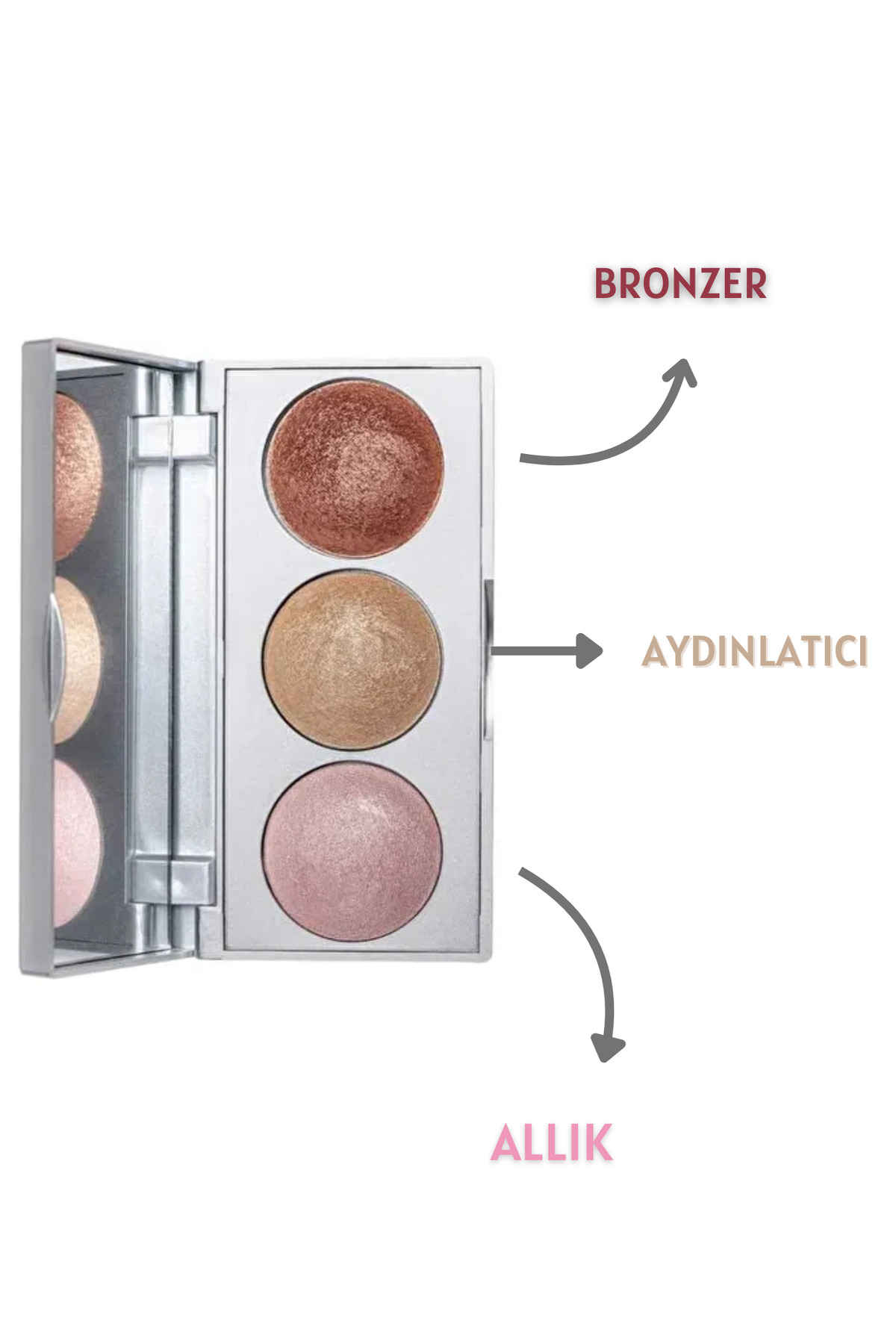 GOLDEN ROSE STROBING HIGHLIGHTER PALETTE-
