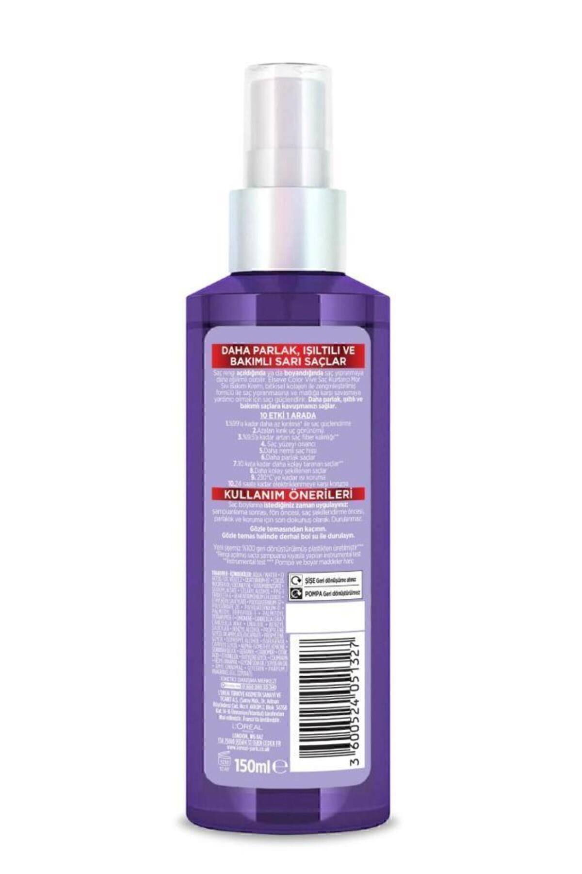ELSEVE TURUNCULAŞMA KARŞITI SAÇ SPREYİ 150ML-