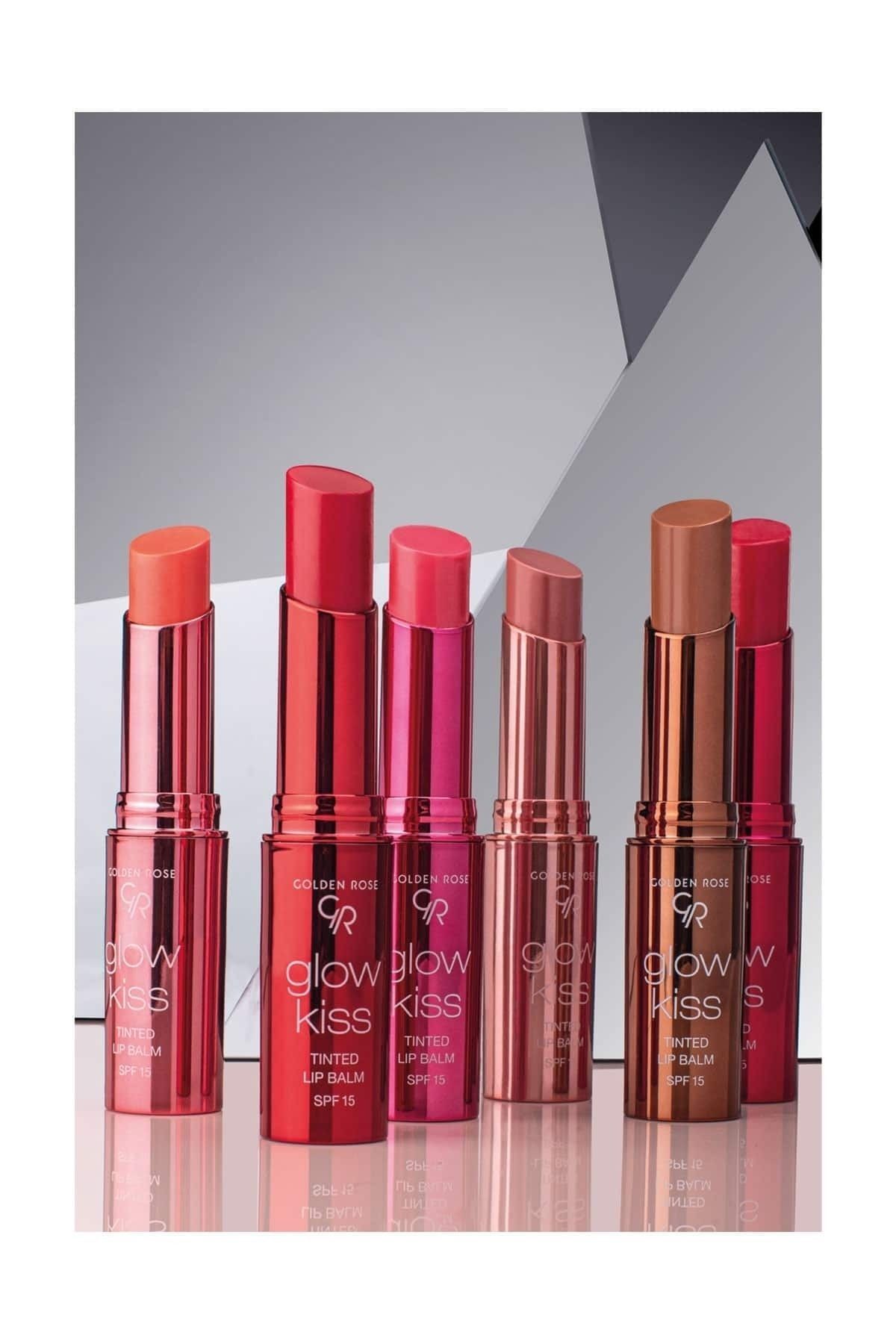 GOLDEN ROSE   GLOW KISS TINTED LIP BALM BERRY PINK NO 03-