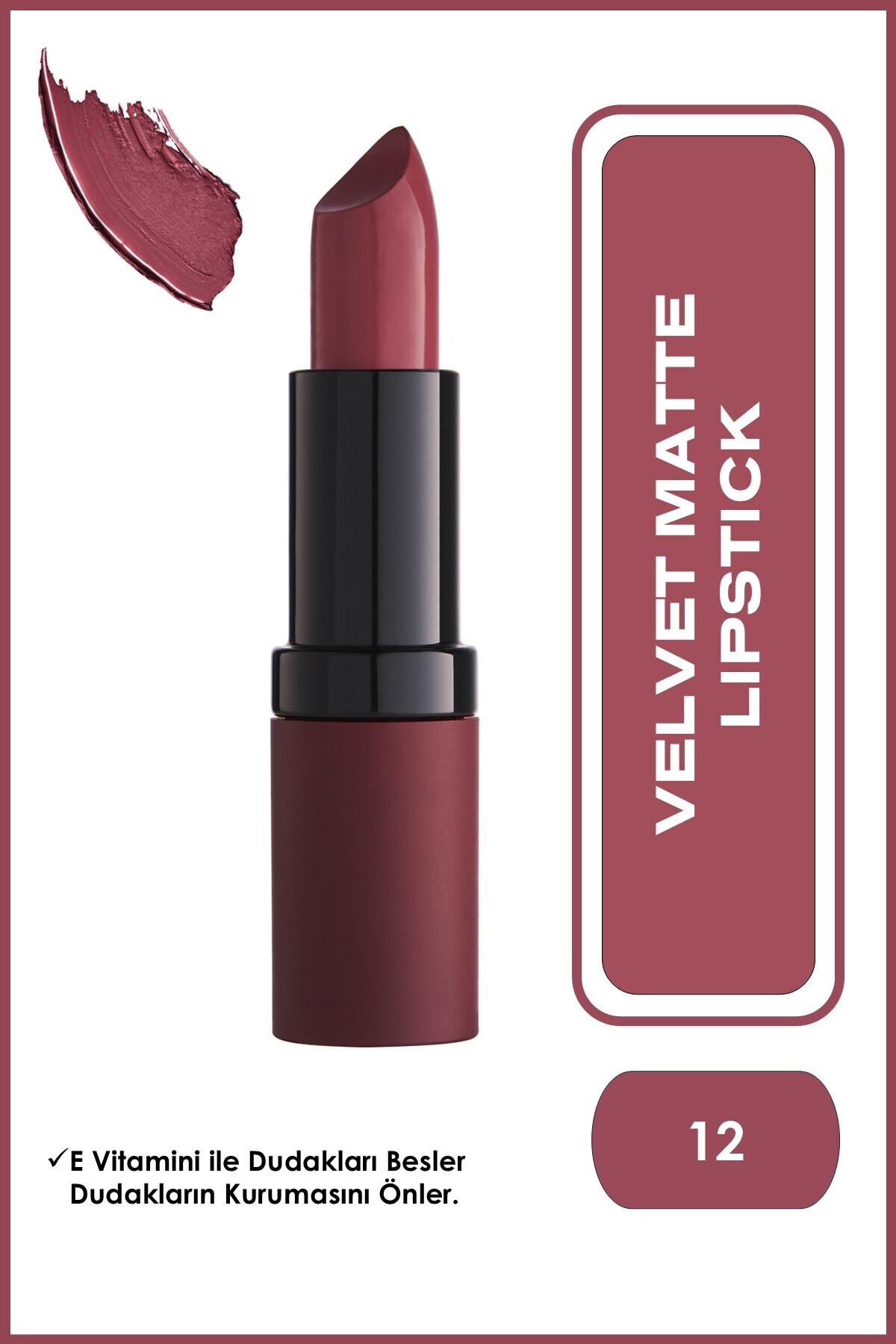 GOLDEN ROSE   VELVET MATTE LIPSTICK NO.12-