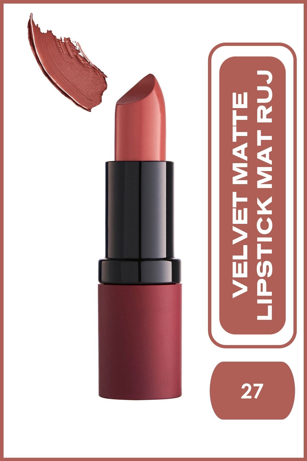 GOLDEN ROSE  VELVET MATTE LIPSTICK NO.27-