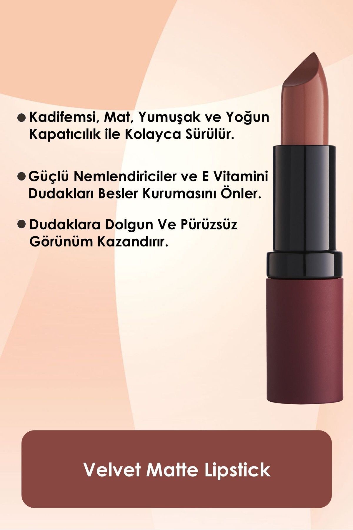 GOLDEN ROSE   VELVET MATTE LIPSTICK NO.31-