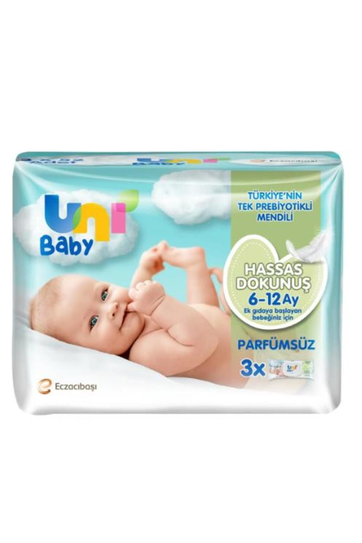 UNİ BABY HASSAS DOKUNUŞ ISLAK MENDİL 3X52 Lİ-