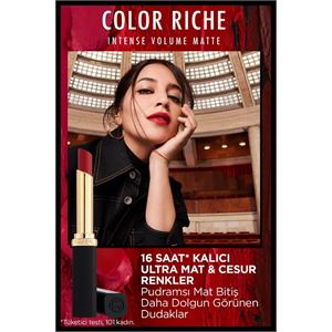 LOREAL PARİS COLOR RCHE INTENSE VOLME MATTE RUJ:188-