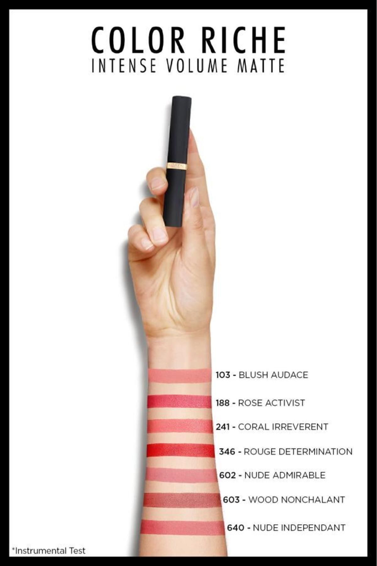 LOREAL PARİS COLOR RCHE INTENSE VOLME MATTE RUJ:346-
