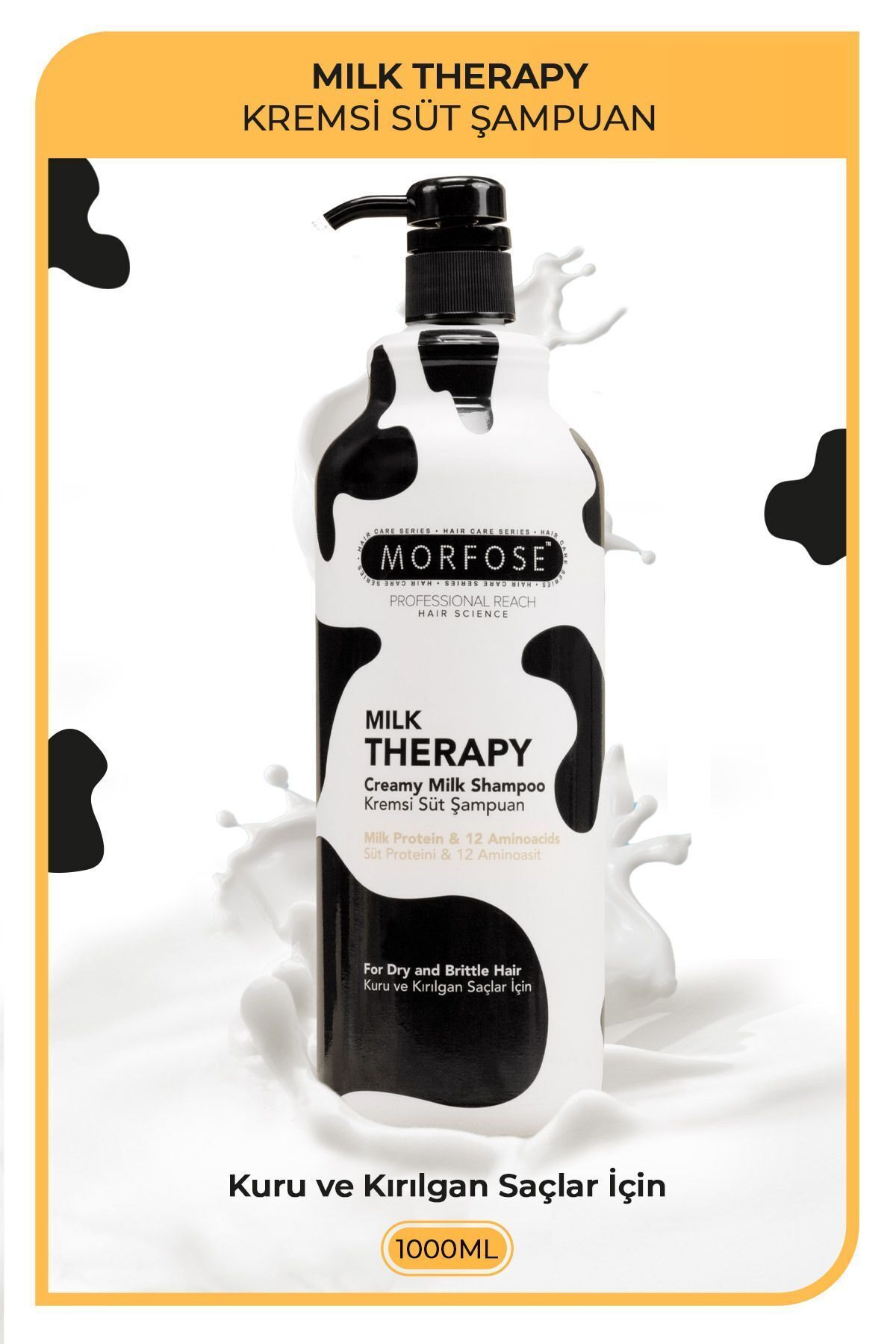 MORFOSE MİLK THERAPY SÜT PROTEİNLİ ŞAMPUAN 1000 ML-
