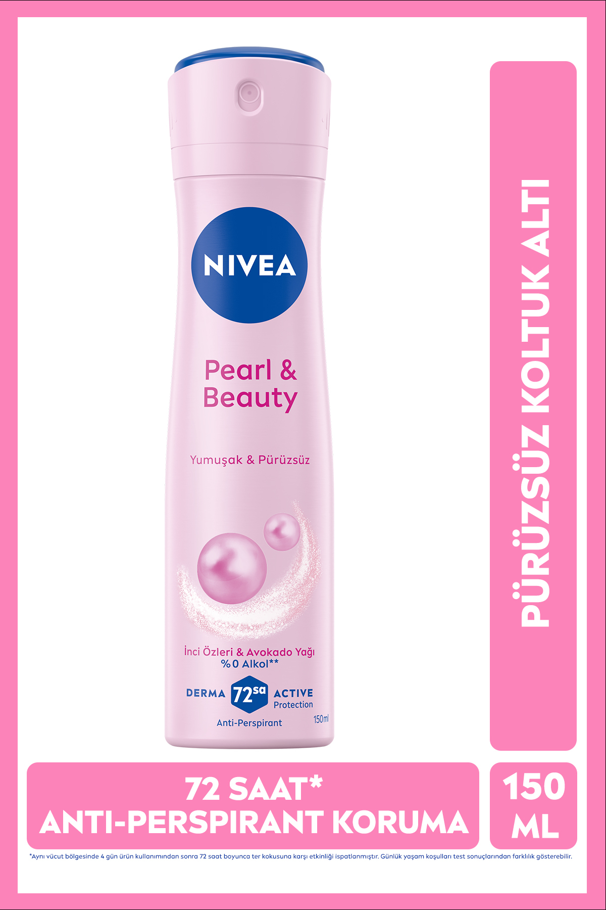 NİVEA KADIN SPREY DEODORANT PEARL & BEAUTY 150ML-