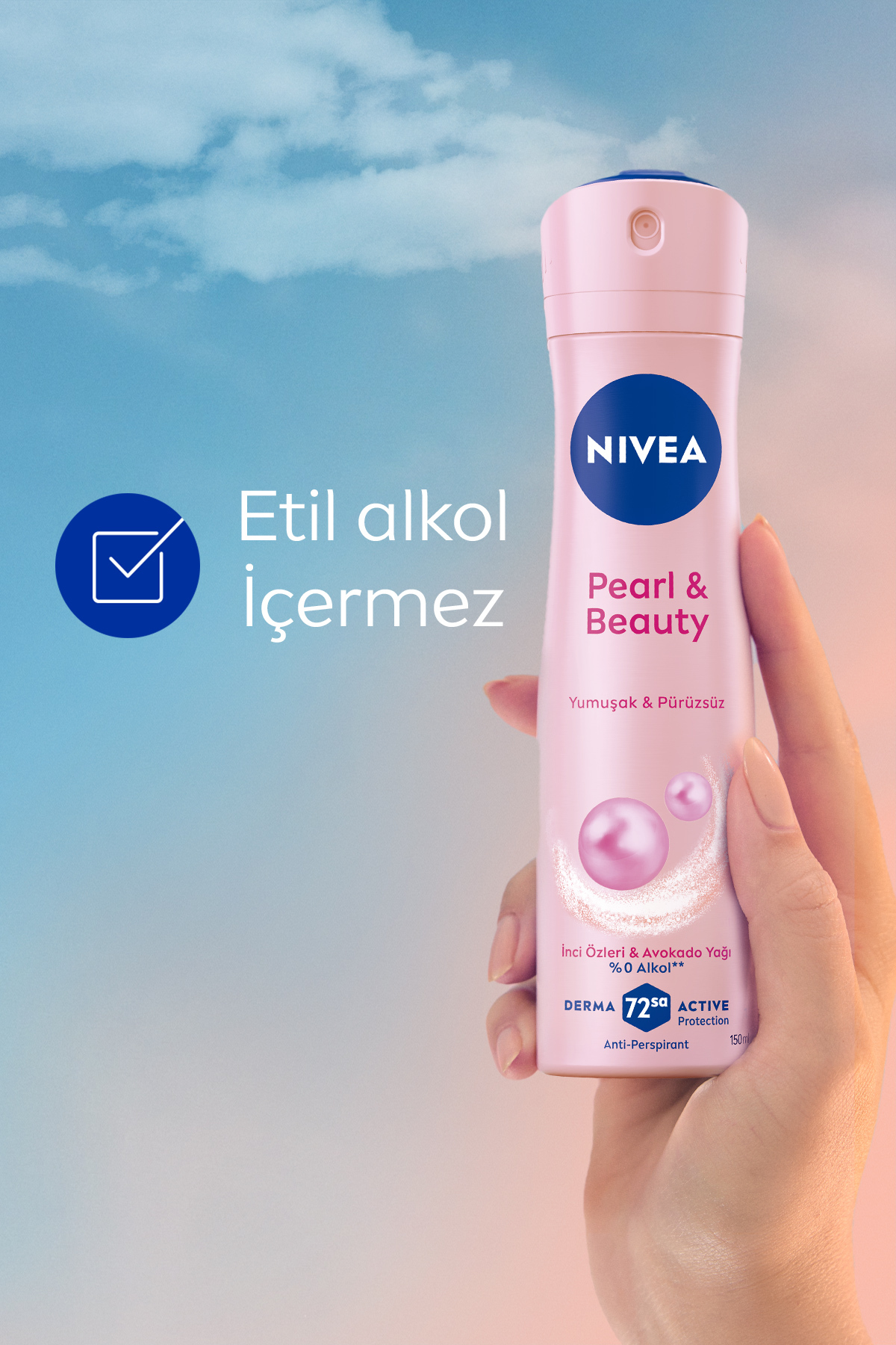 NİVEA KADIN SPREY DEODORANT PEARL & BEAUTY 150ML-