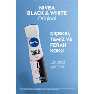NİVEA KADIN  BLACK&WHİTE INVİSİBLE CLEAR DEODORANT 150ML-