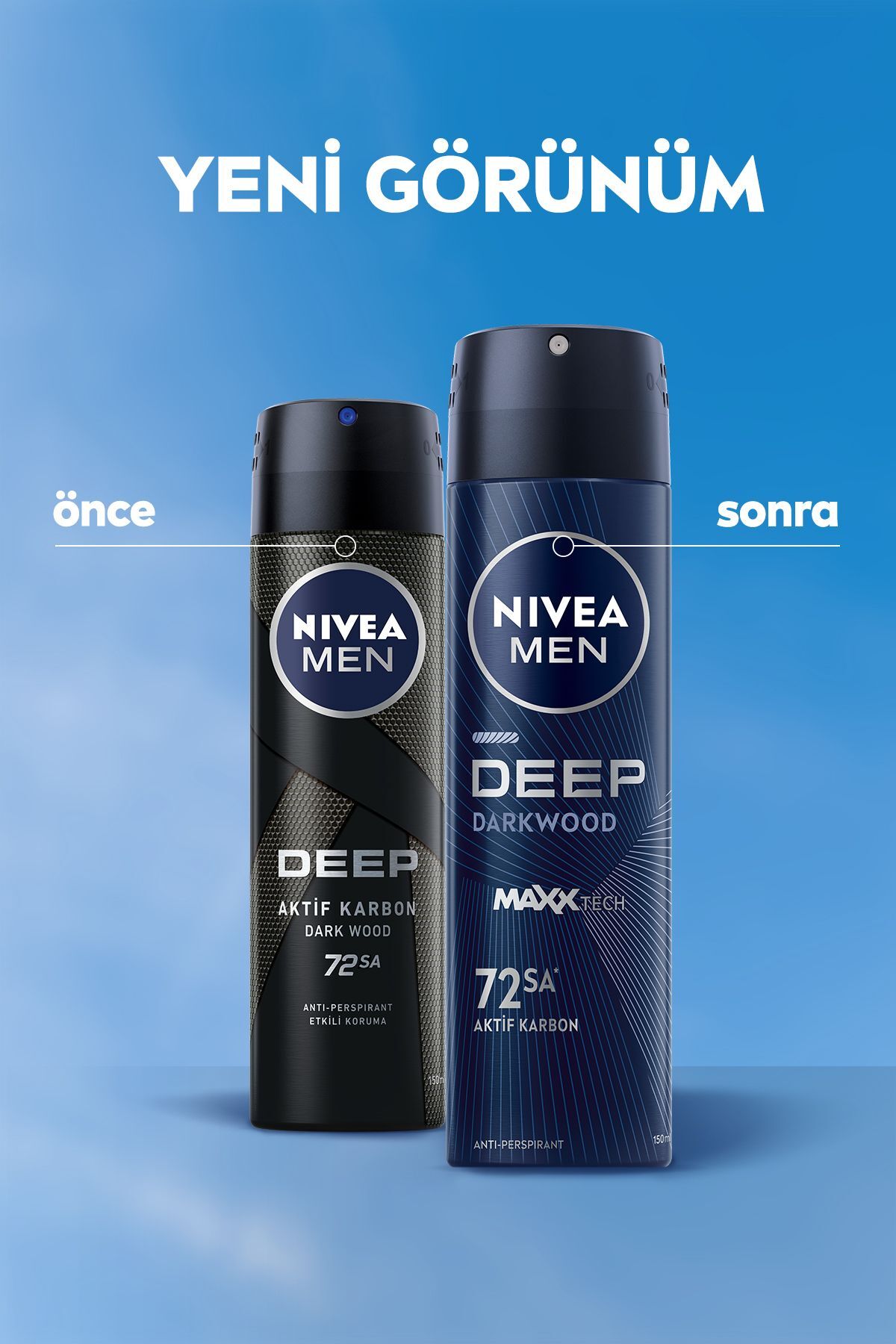 NİVEA MEN ERKEK  DEEPDİMENSON KARBON DEODORANT 150ML-