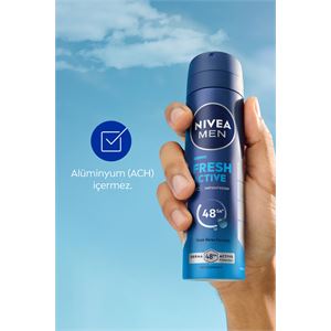 NİVEA MEN ERKEK SPREY DEODORANT FRESH ACTİVE 150ML-