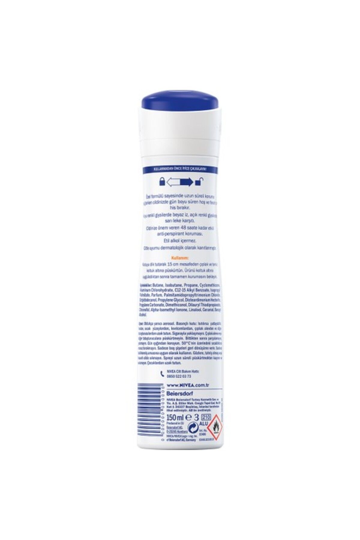 NİVEA KADIN BLACKWHİTE INVSBLE GÜÇLÜ ETKİ DEODORANT 150ML-