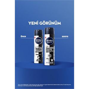 NİVEA INVİSİBLE BLACK&WHİTE ERKEK DEODORANT 150 ML-