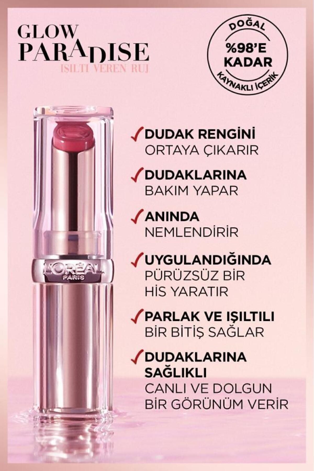 LOREAL PARİS GLOW PARADİSE BALM İN LİPSTİCK RUJ 191-