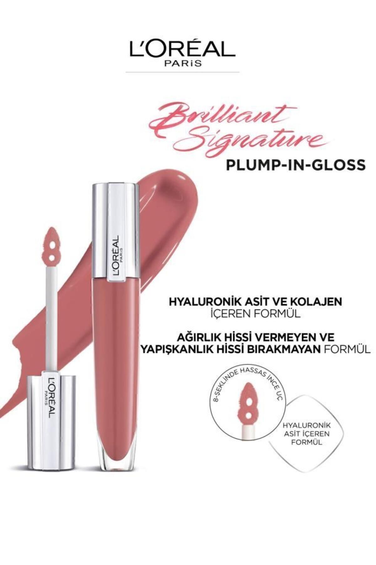 LORÉAL PARİS BRİLANT SİGNTURE PLUMP  GLOSS RUJ 412-