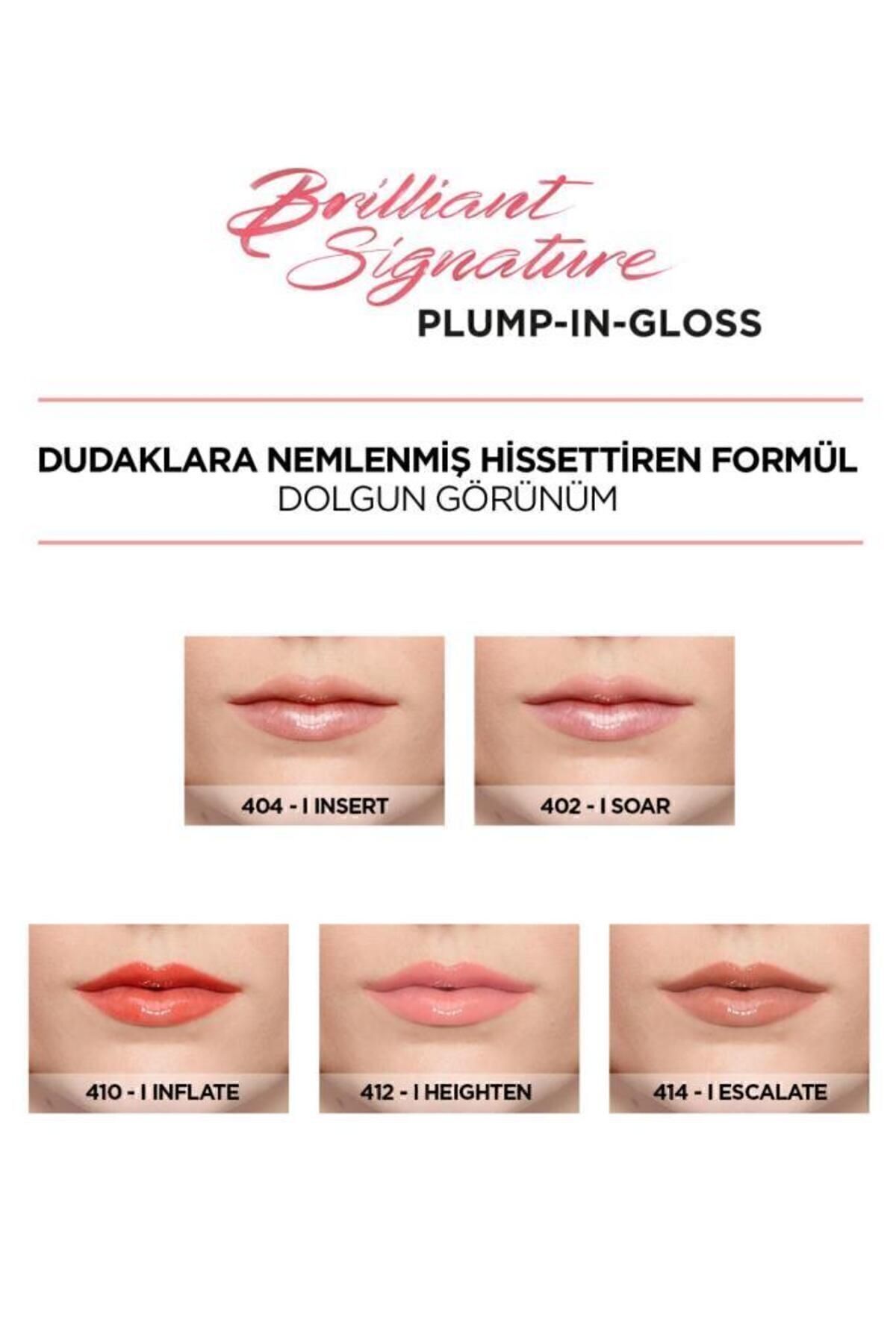 LORÉAL PARİS BRİLANT SİGNTURE PLUMP  GLOSS RUJ 412-