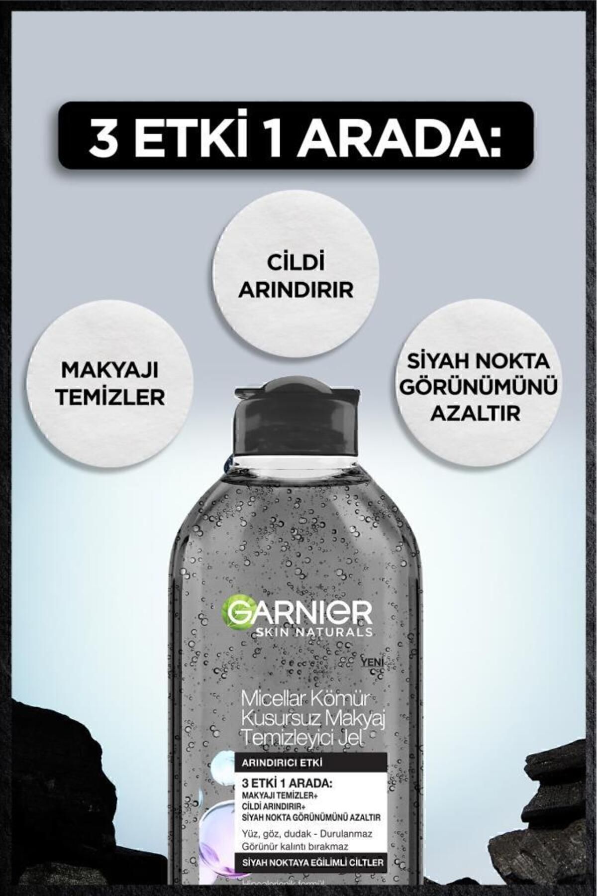 GARNİER MİCELLAR KÖMÜR KUSURSUZ MAKYAJ TEMİZLEYİCİ JEL 400-