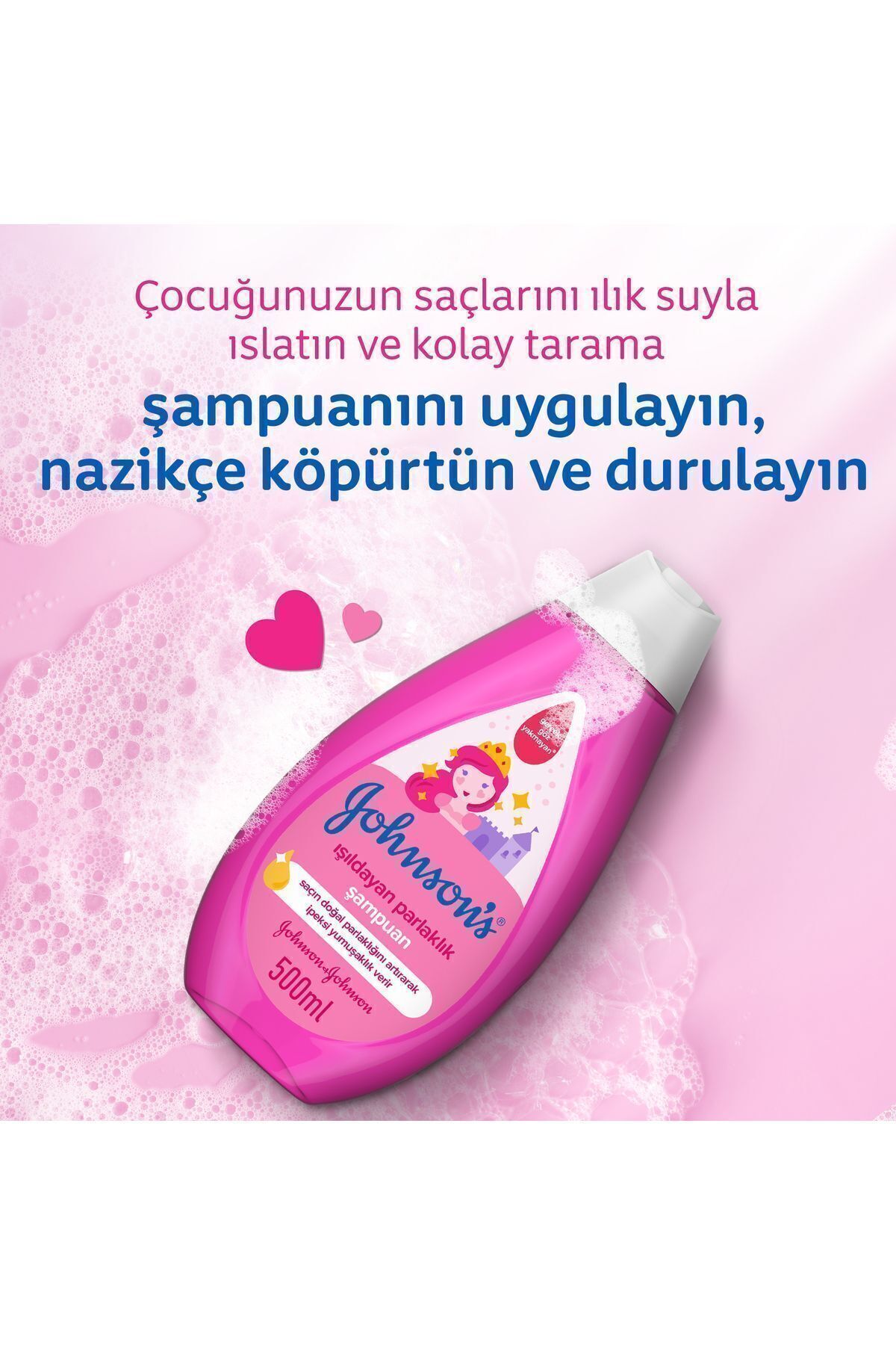 JOHNSONS BABY IŞILDAYAN PARLAKLIK BEBEK ŞAMPUANI 500 ML-