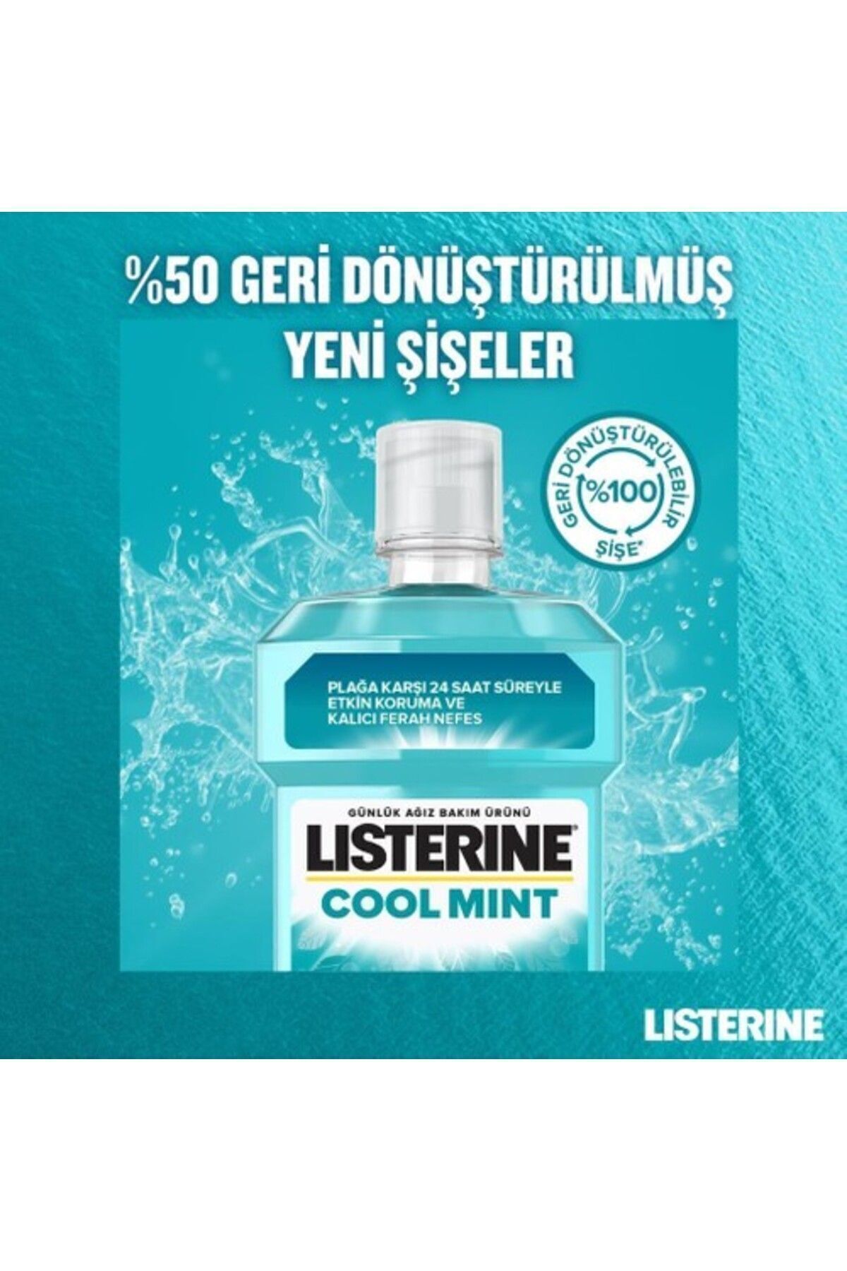 LİSTERİNE COOL MİNT AĞIZ BAKIM SUYU 95 ML-