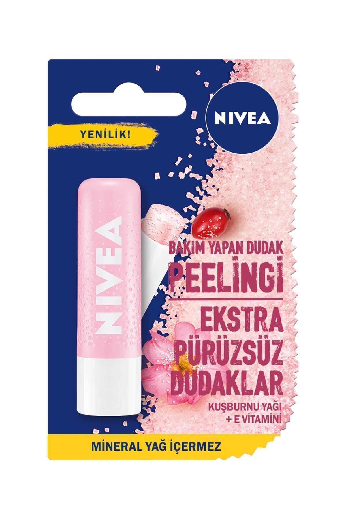 NİVEA KUŞBURNU YAĞI DUDAK BAKIM PEELİNG 4,8 GR-