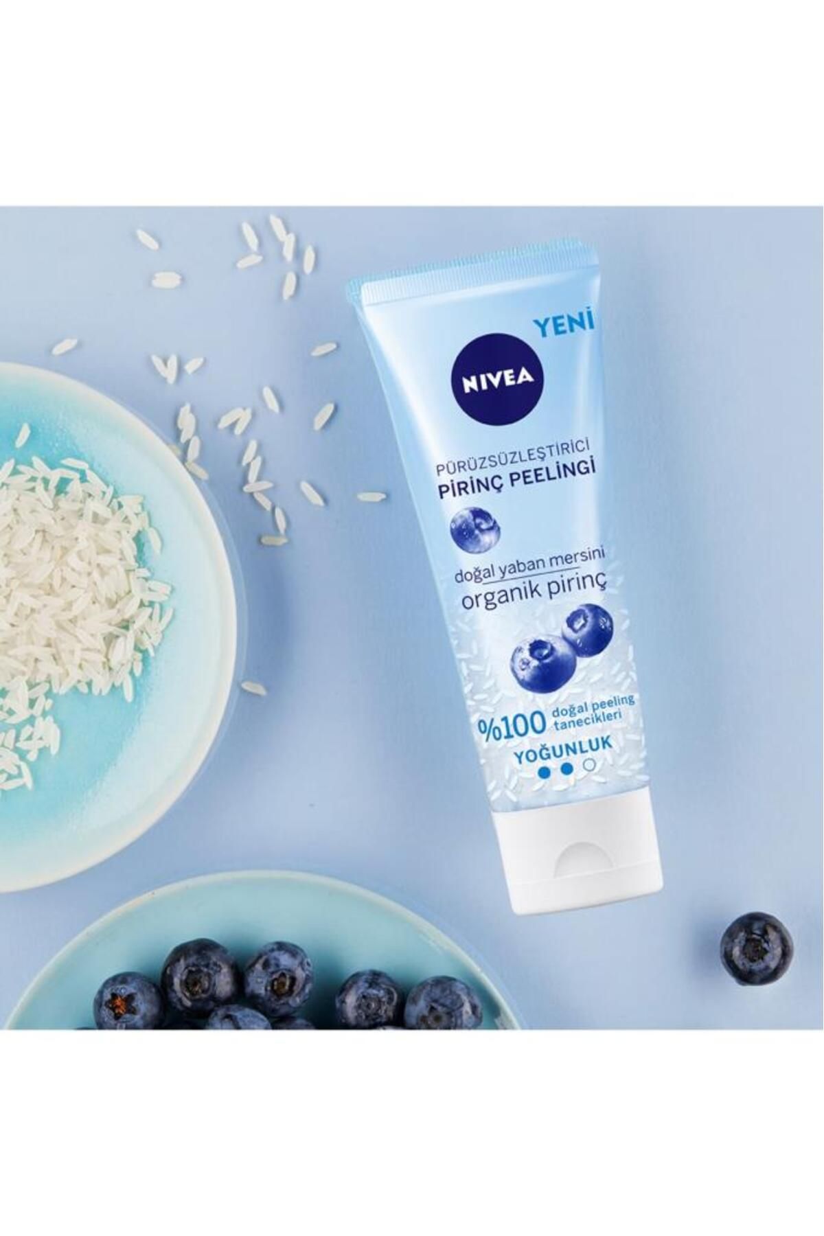 NİVEA PÜRÜZSÜZLEŞTİRİCİ ORGANİK PİRİNÇ PEELİNG 75ML-