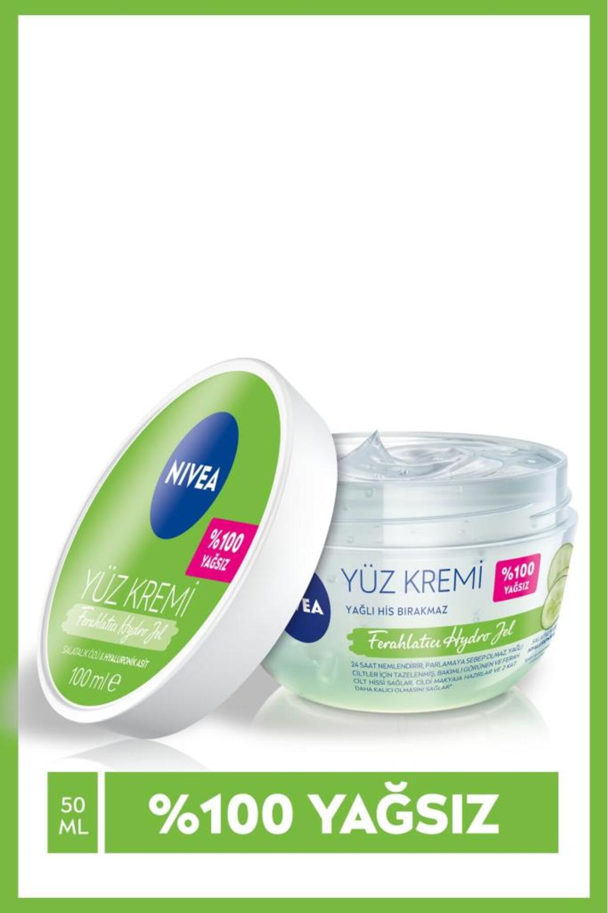 NİVEA FERAHLATICI HYDRO JEL YÜZ BAKIM KREMİ 100ML-