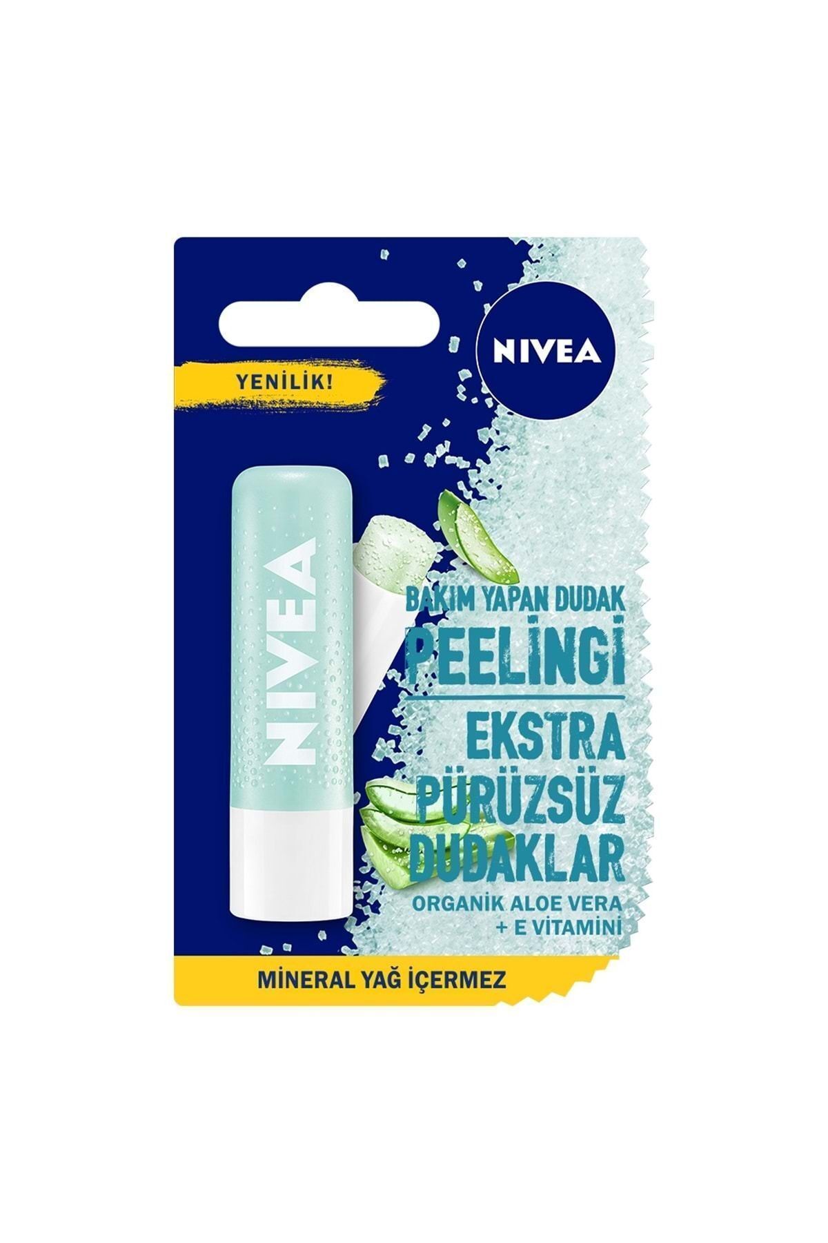 NİVEA ALOE VERA DUDAK BAKIM PEELİNG 4,8GR-