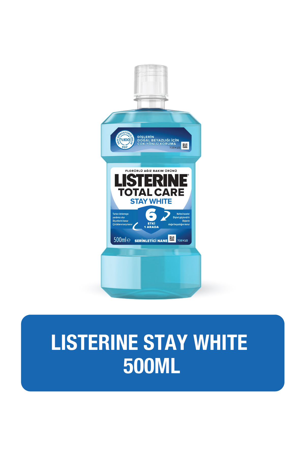 LİSTERİNE STAY WHİTE AĞIZ BAKIM SUYU 500 ML-