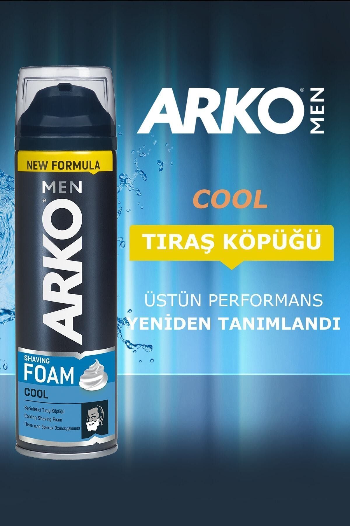 ARKO MEN 2Lİ COOL TIRAŞ KÖPÜĞÜ 2X200 ML-