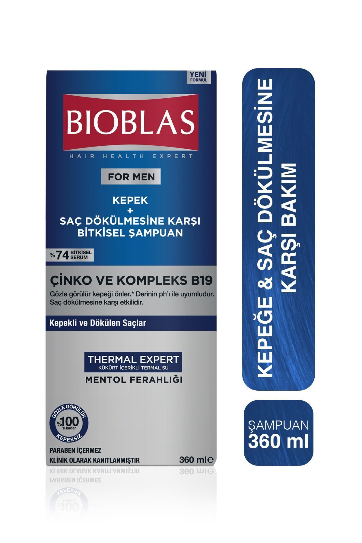 BİOBLAS MENTOL-KOMPLE MEN KEPEĞE KARŞI ŞAMPUAN 360ML-