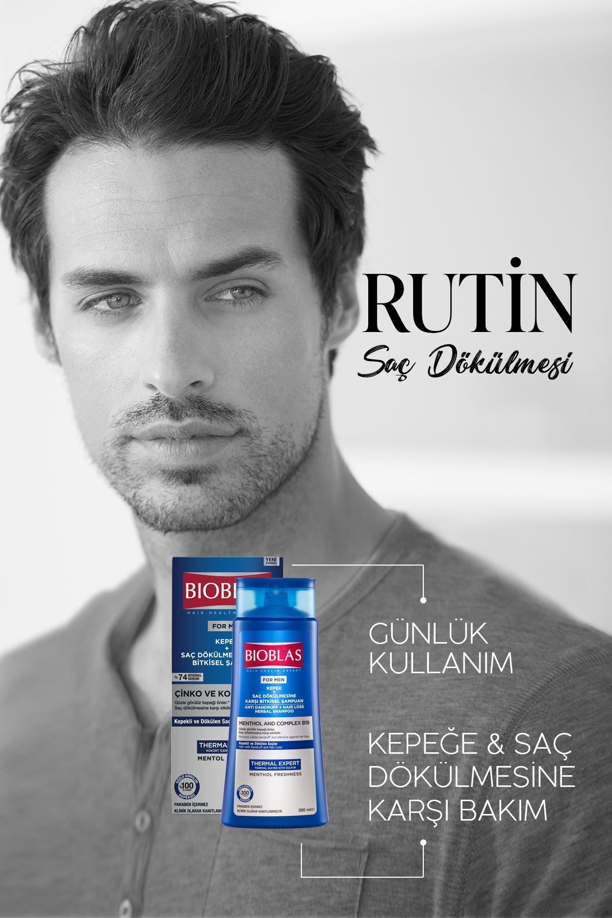 BİOBLAS MENTOL-KOMPLE MEN KEPEĞE KARŞI ŞAMPUAN 360ML-