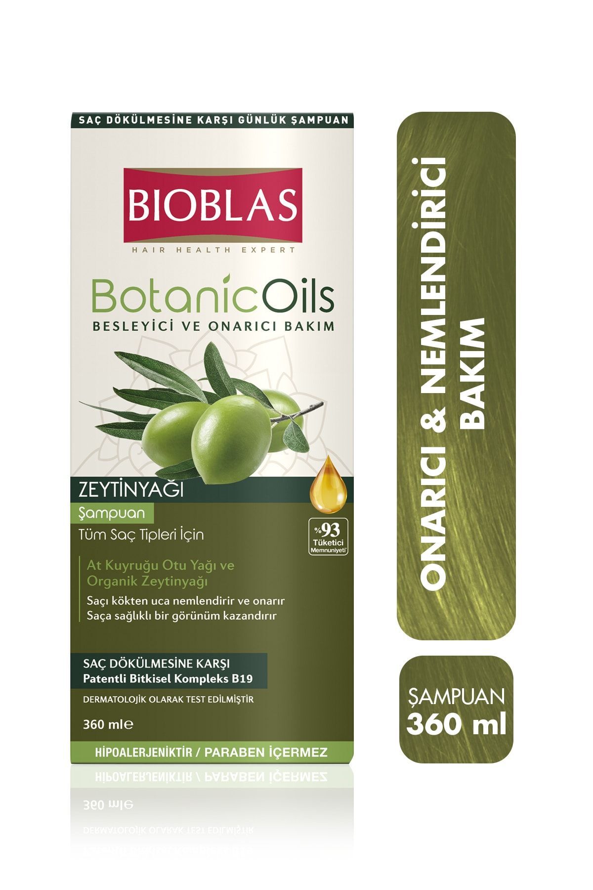 BİOBLAS ZEYTİNYAĞI VE AT KUYRUĞU YAĞI ŞAMPUANI 360ML-