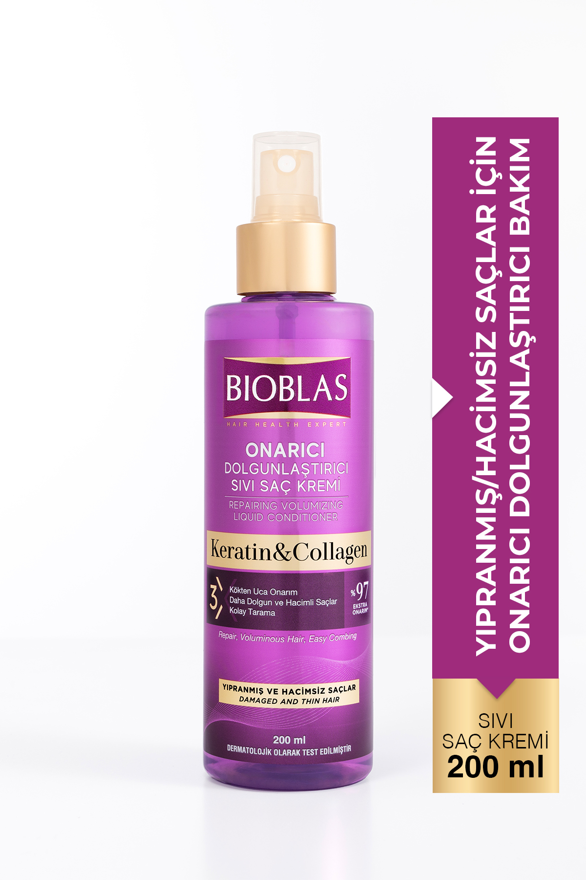BİOBLAS KOLAJEN+KERATİN SIVI SAÇ KREMİ 200ML-