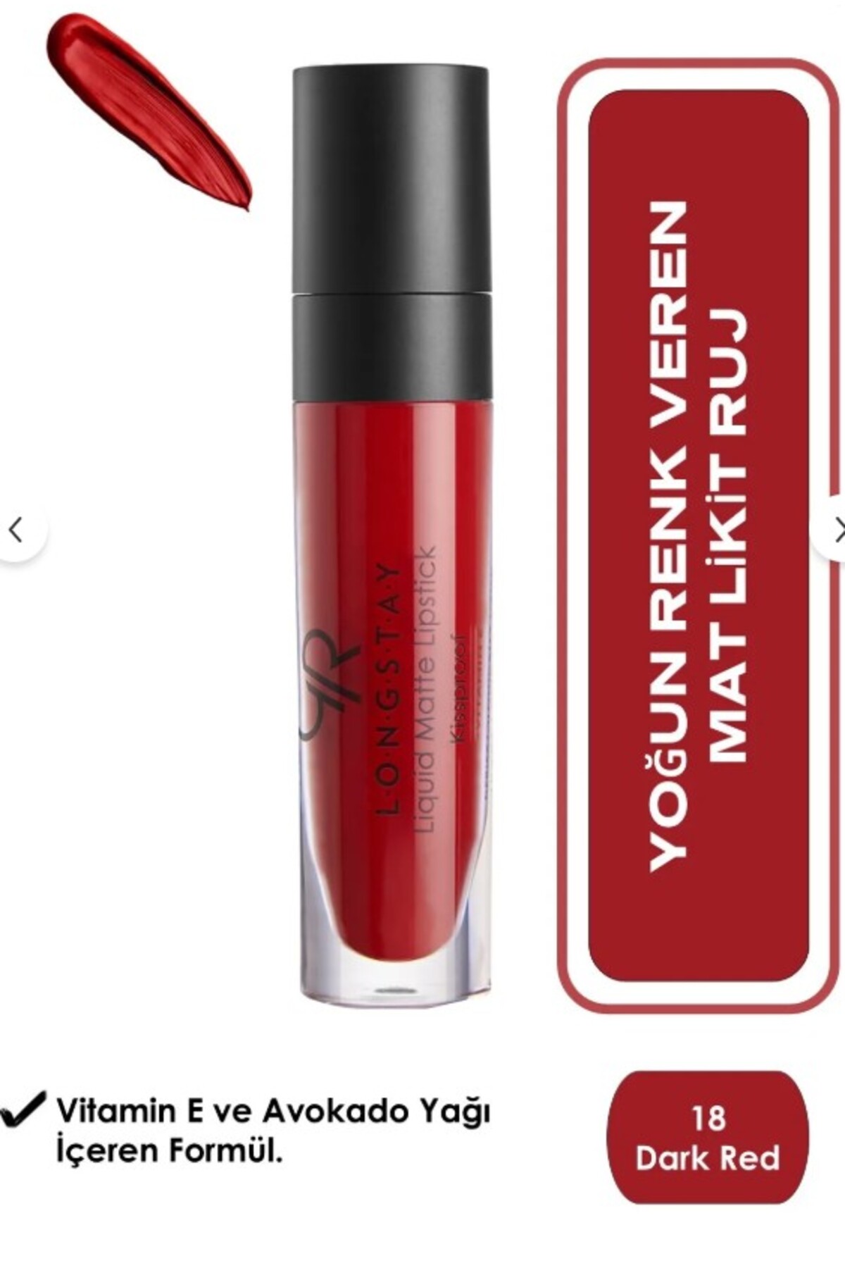 GOLDEN ROSE  LONGSTAY LIGUID MATTE LİPSTİCK 18-