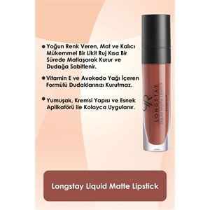 GOLDEN ROSE  LONGSTAY LIGUID MATTE LİPSTİCK 27-