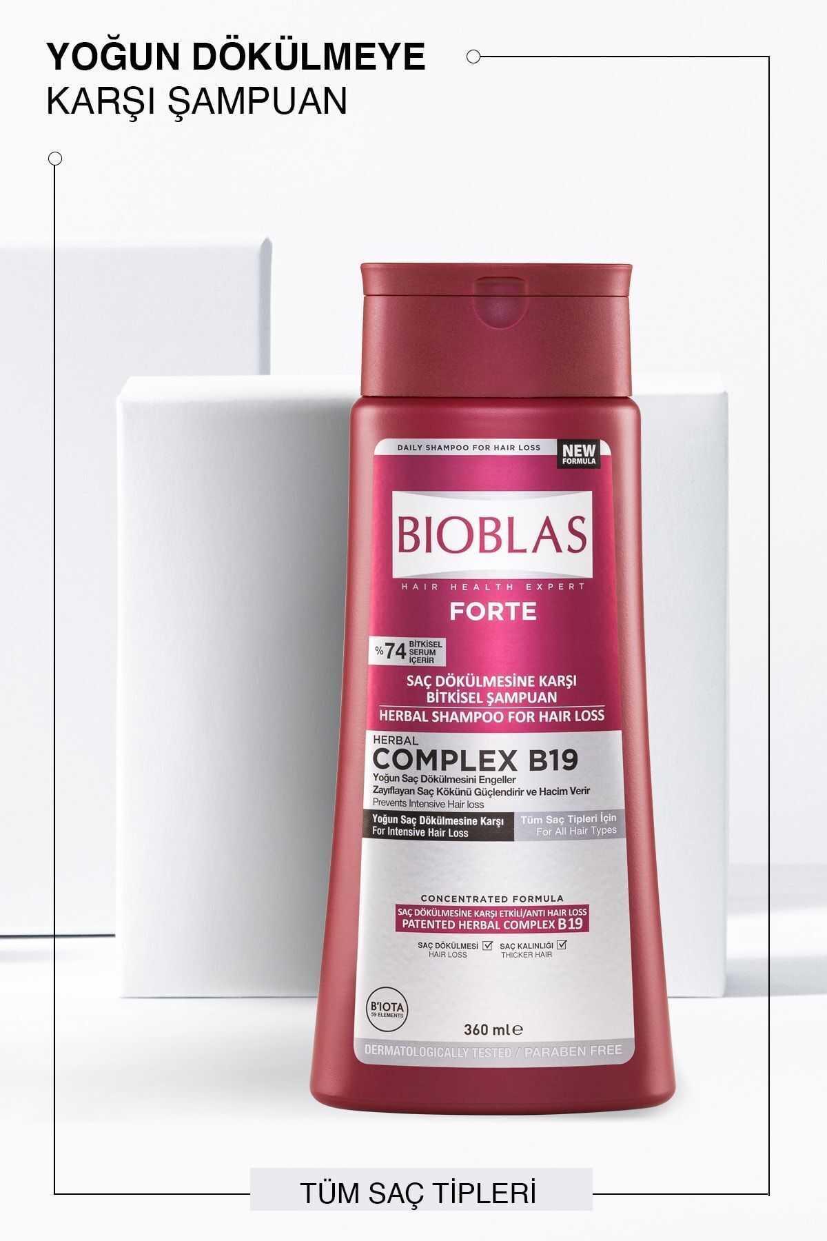 BİOBLAS FORTE DÖKÜLME ÖNLEYİCİ ŞAMPUAN 360 ML-