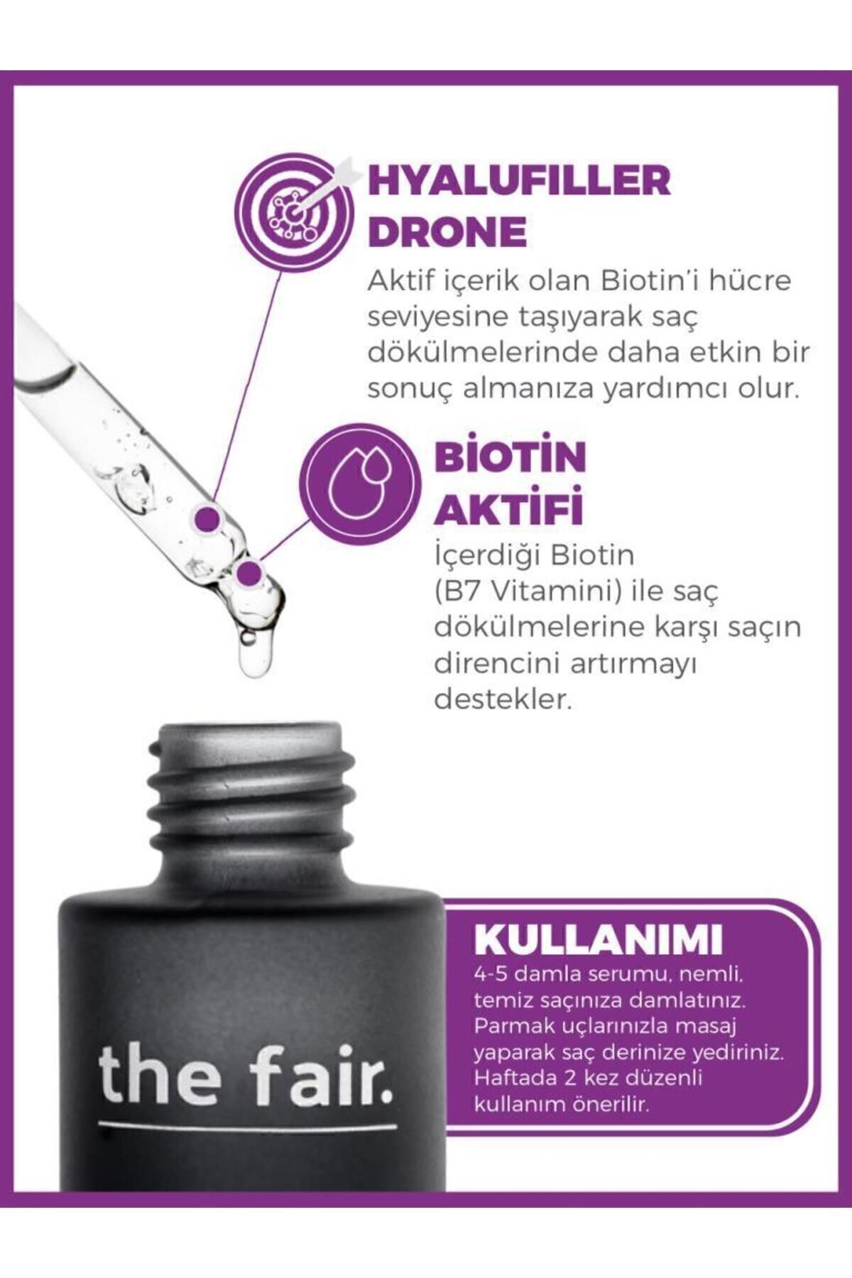 THE FAİR TARGETED BİOTİN  %1 HYALUFİLLER DRONE +B SAÇ SERUMU 50ML-