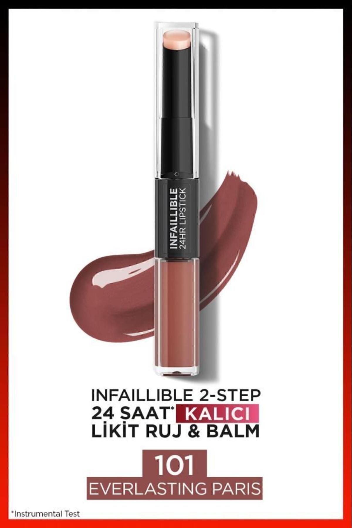 LOREAL PARİS INFAİLLİBLE 2-STEP  KALICI LİKİT RUJ 101-