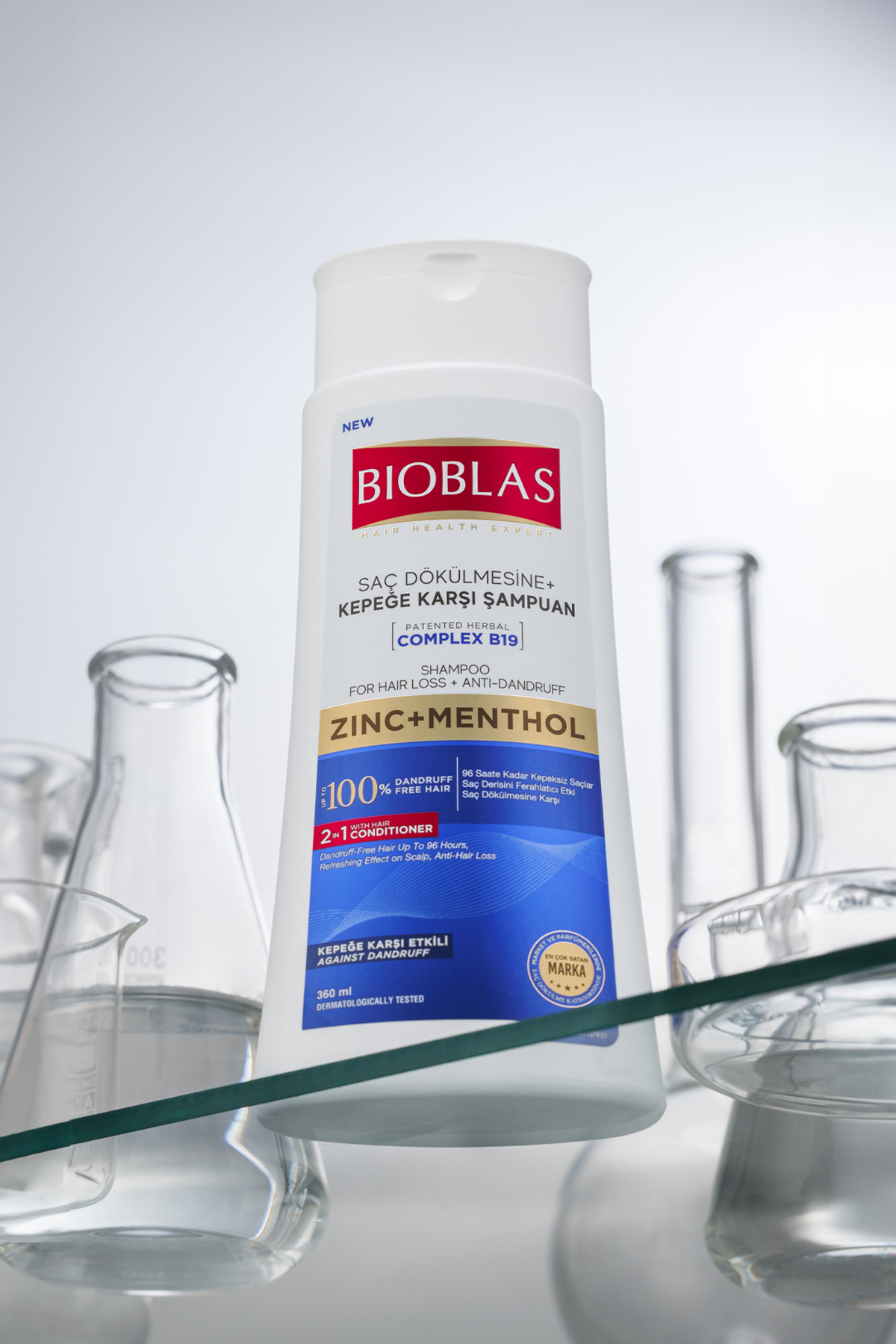 BİOBLAS 2Sİ 1 ARADA ÇİNKO VE MENTOL ŞAMPUAN 360ML-