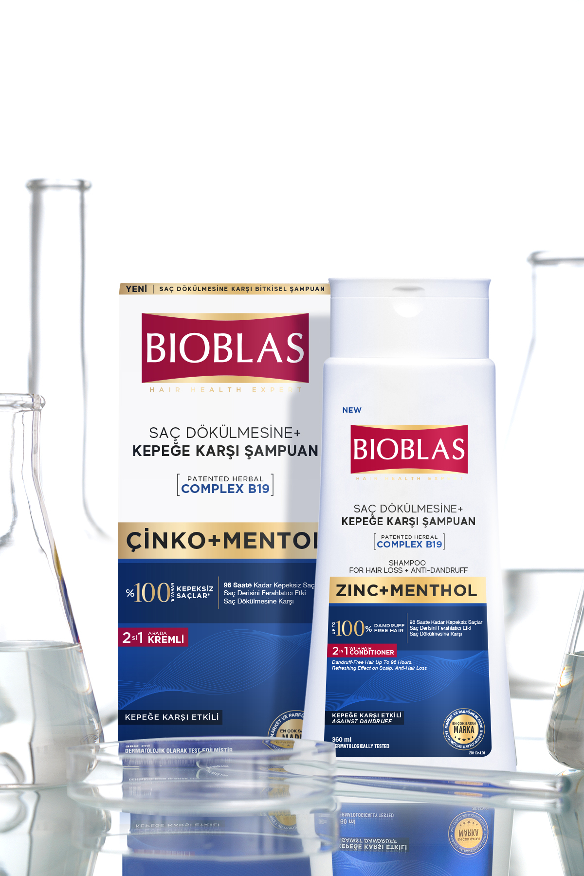 BİOBLAS 2Sİ 1 ARADA ÇİNKO VE MENTOL ŞAMPUAN 360ML-