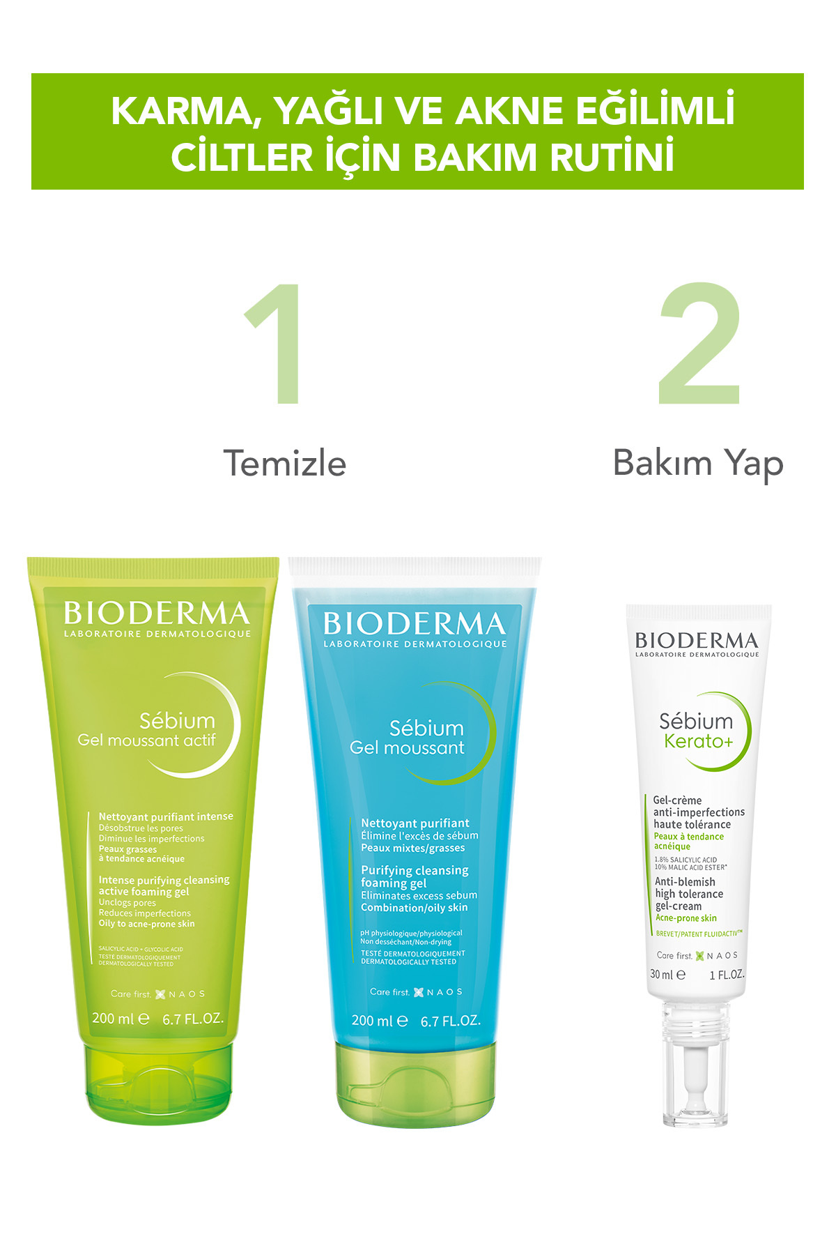 BİODERMA SÉBİUM FOAMİNG YÜZ TEMİZLEME JELİ 200ML-