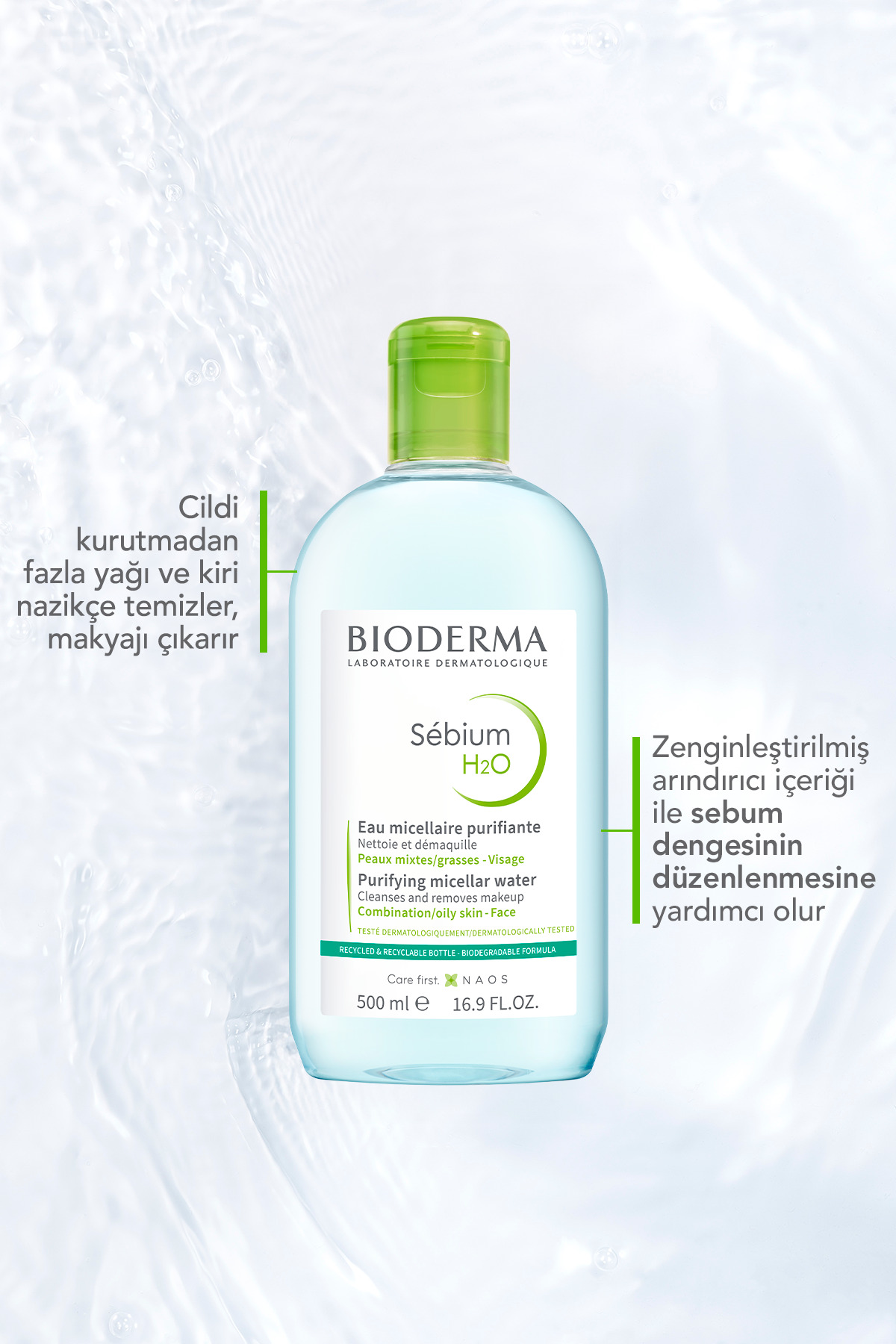 BİODERMA SÉBİUM H2O MİCELLER SU 250 ML-