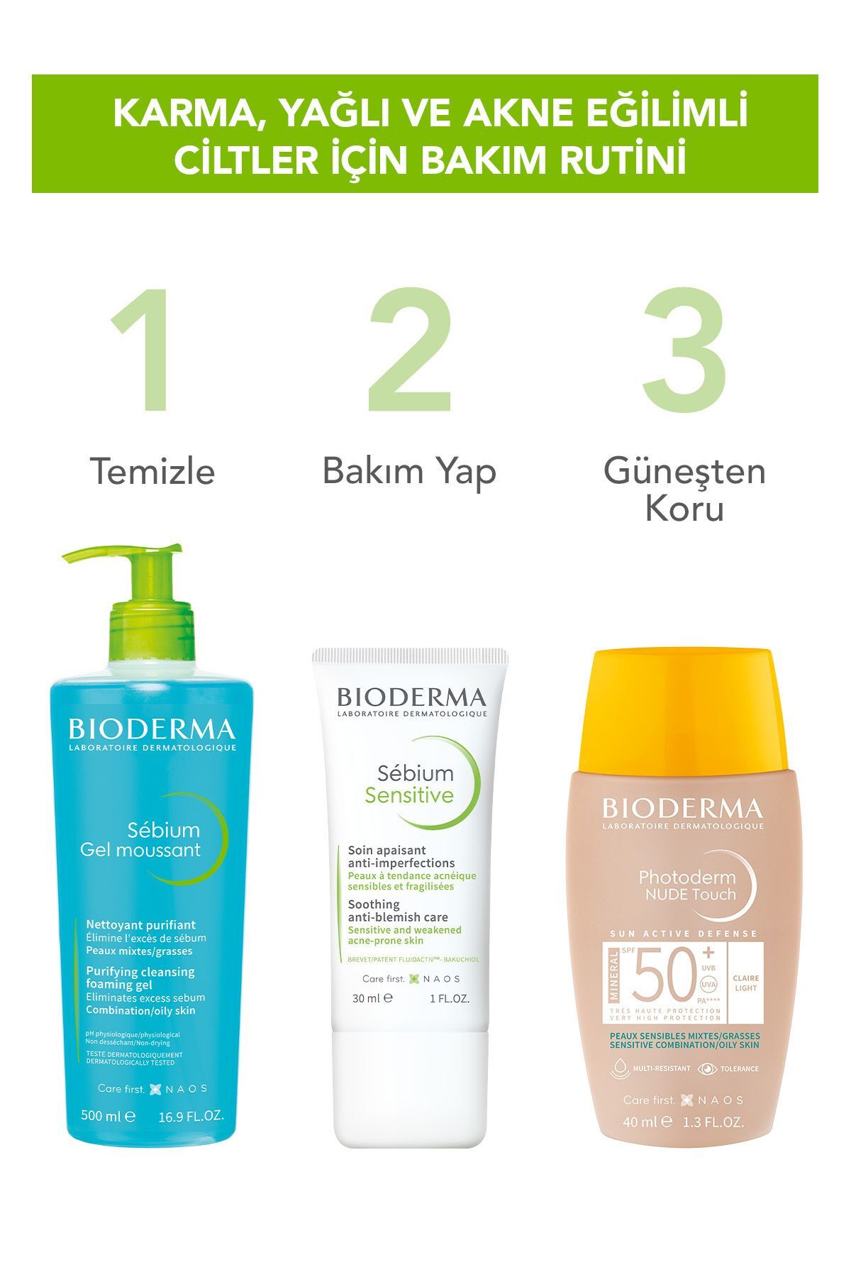 BİODERMA SÉBİUM HASSAS CİLTLER İÇİN BAKIM KREMİ 30 ML-