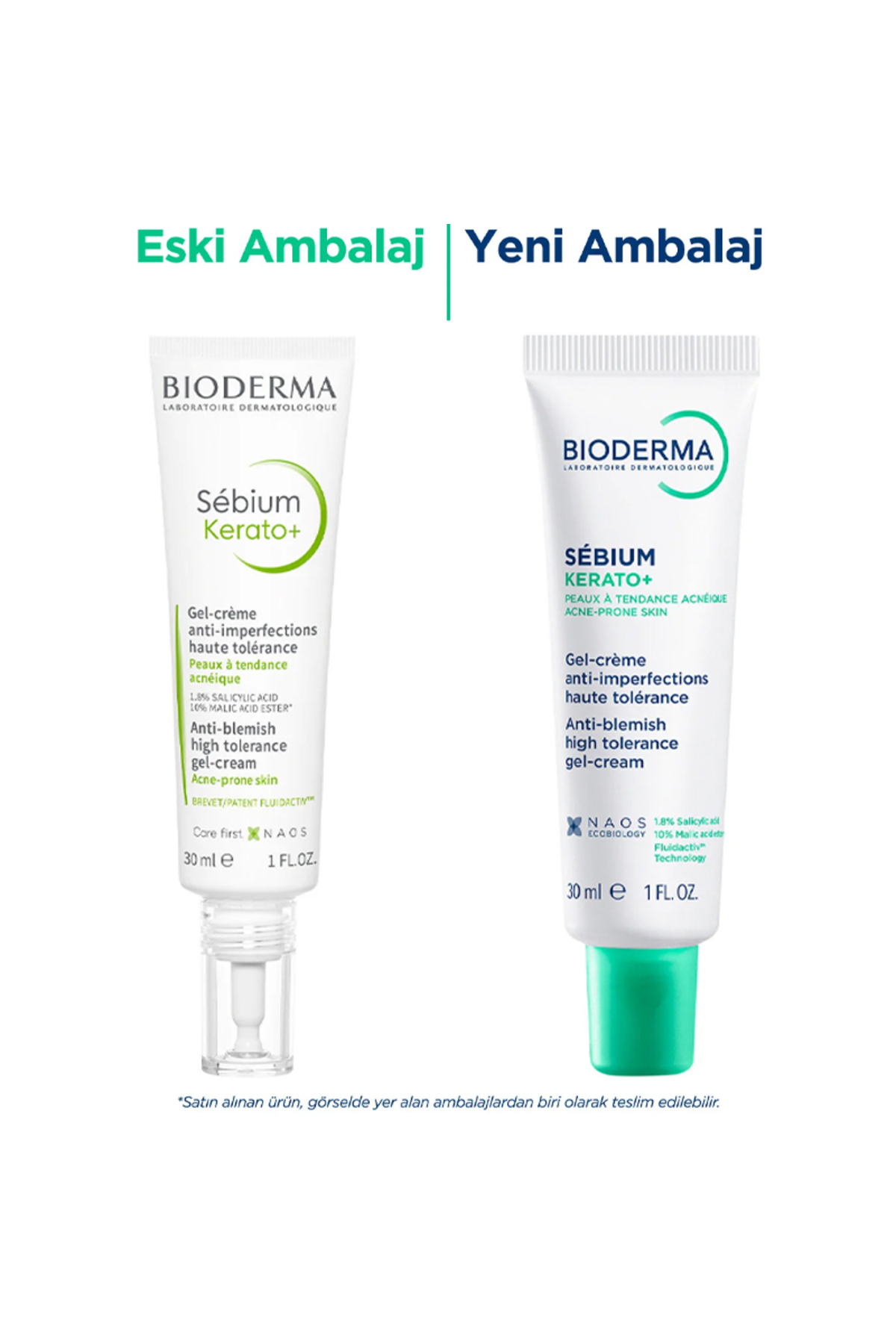 BİODERMA SEBİUM KERATO AKNEYE EĞİLİMLİ CİLTLER İÇİN BAKIM KREMİ 30ML-