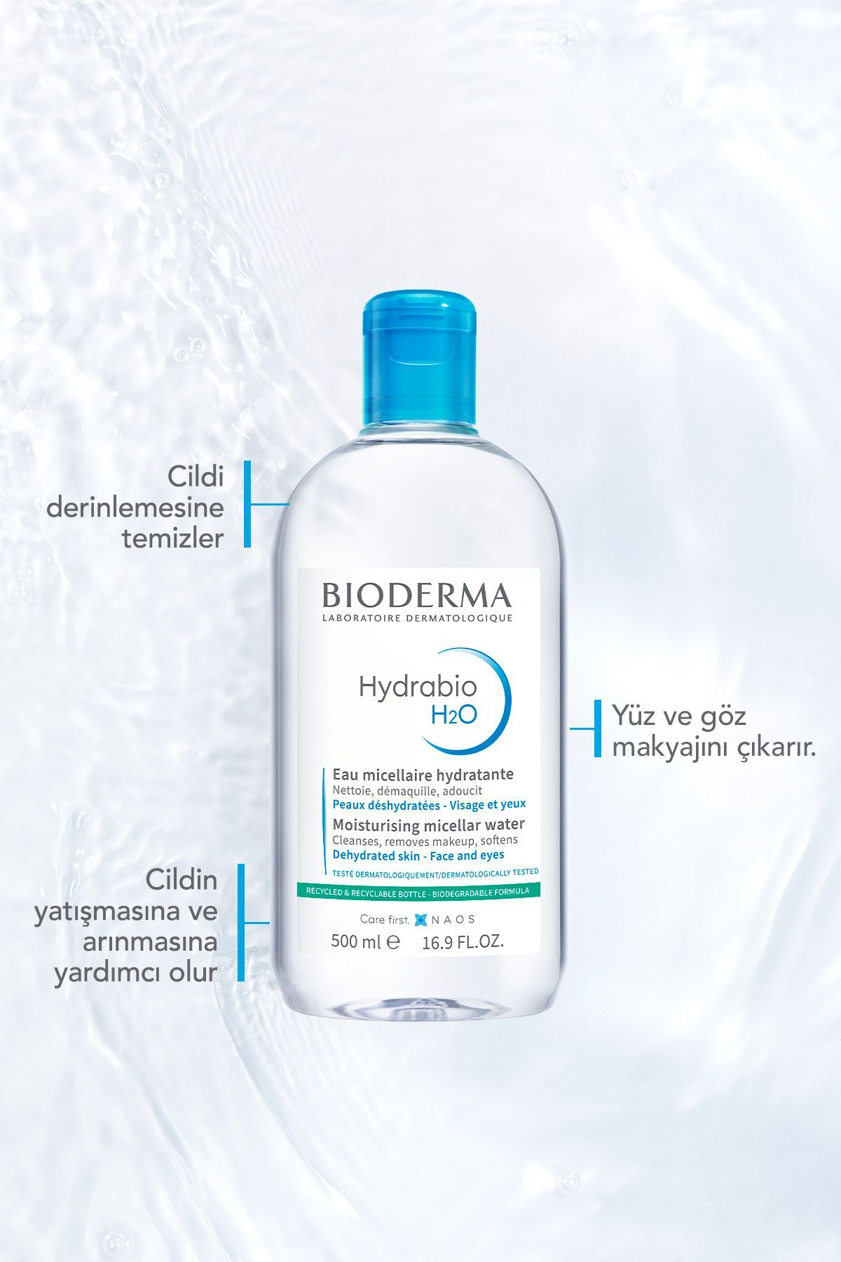 BİODERMA HYDRABİO H2O 500 ML-