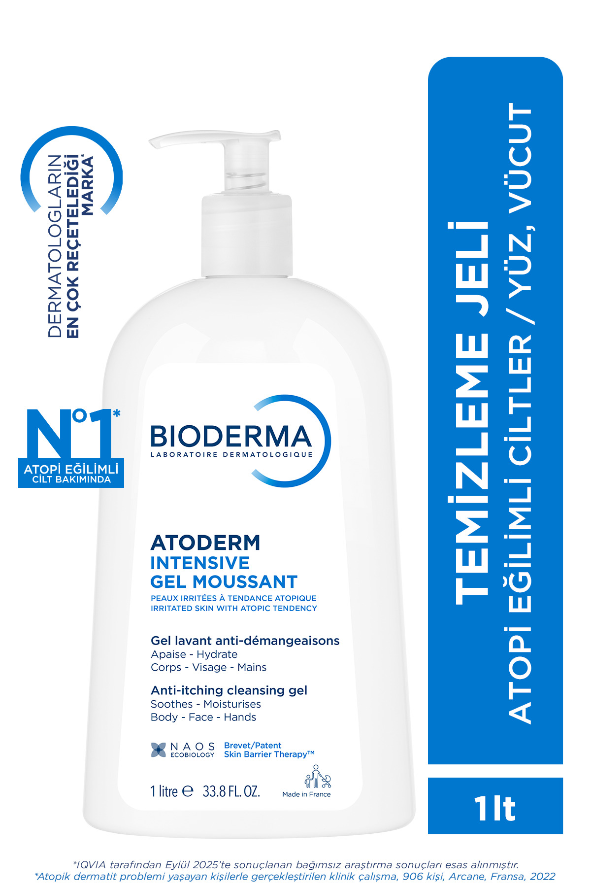 BİODERMA ATODERM INTENSİVE FOAMİNG GEL 1L-