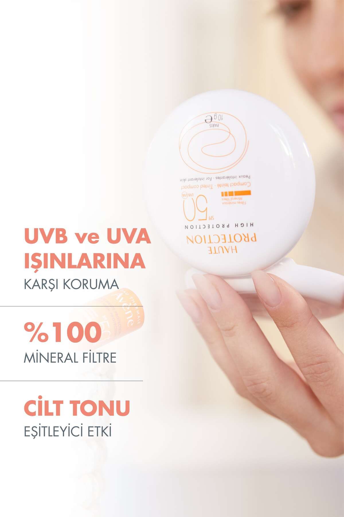AVENE HAUTE PROTECTİON COMPACT TEİNTEE SABLE SPF50 10GR-